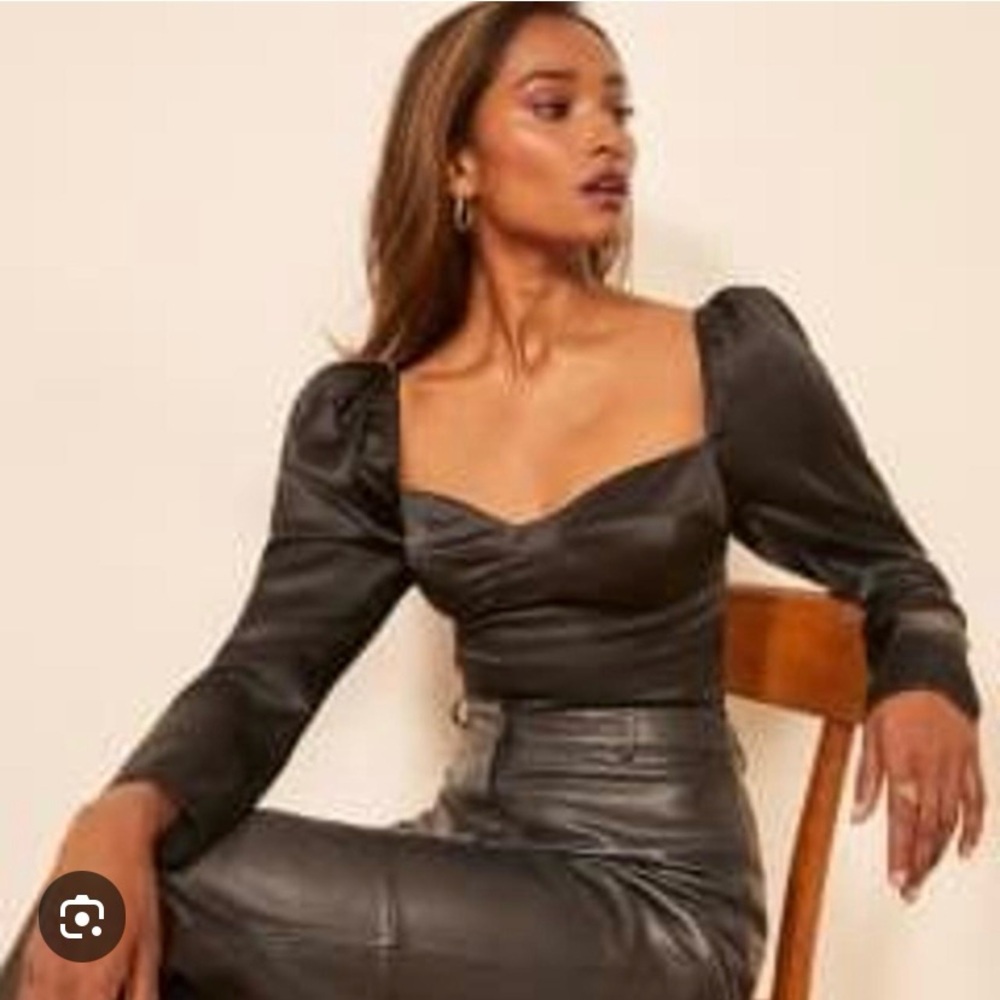 Reformation Pizarro top black size 2